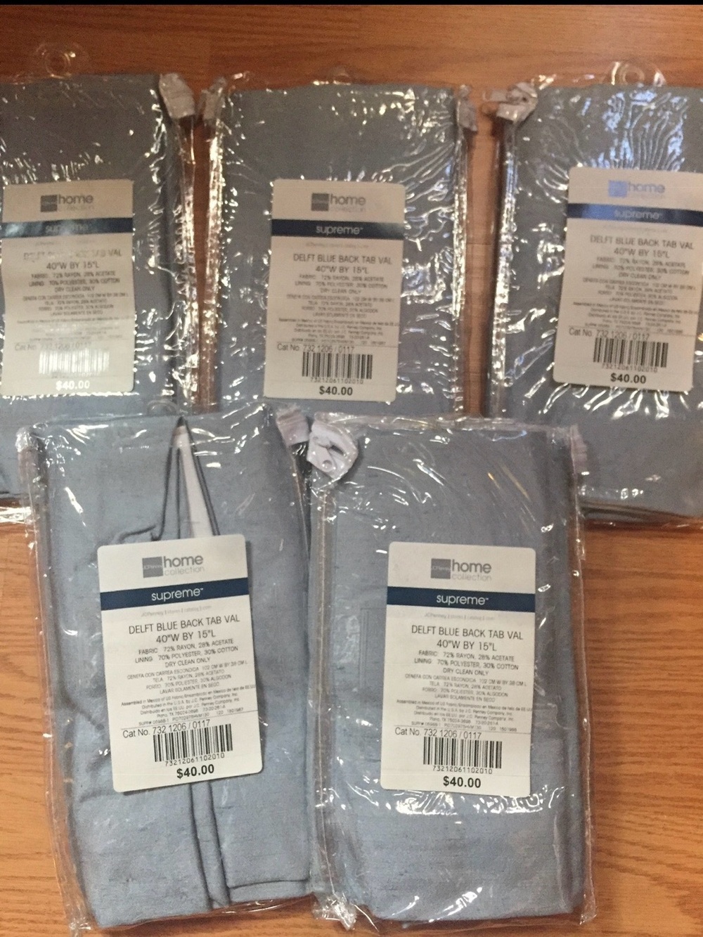 NIB Drapes - Valences Delft Blue